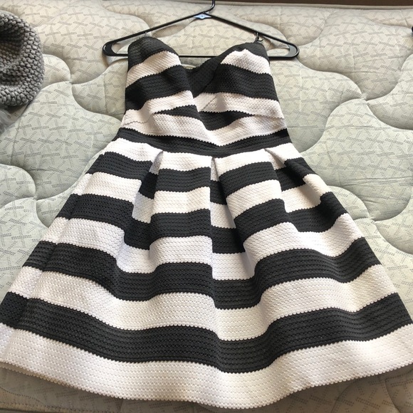 Striped Strapless Dress - Picture 1 of 1